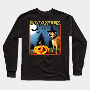 Dog Dressed for Halloween Long Sleeve T-Shirt